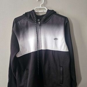 Black and White Gradient Hoodie